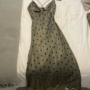 Green midi dress